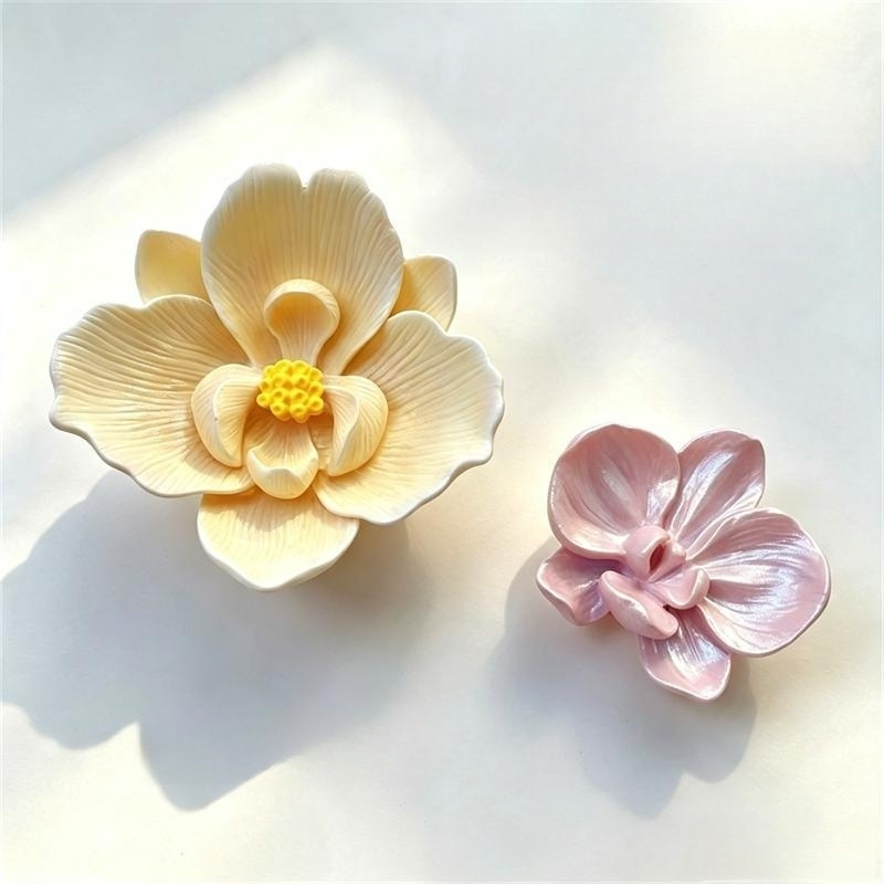 Perfume Fragrance Oils For Candles - 3D 蝶蘭シリコンモールド花型モールドアロマ石膏石膏エポキシ樹脂クラフト香り付きワックスキャンドルモールド