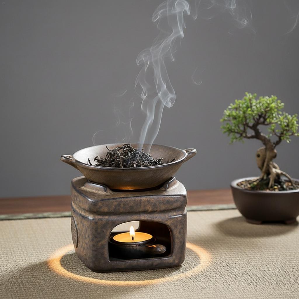 Perfume Fragrance Oils For Candles - アロマセラピー アロマバーナー 3 in 1 粗陶器