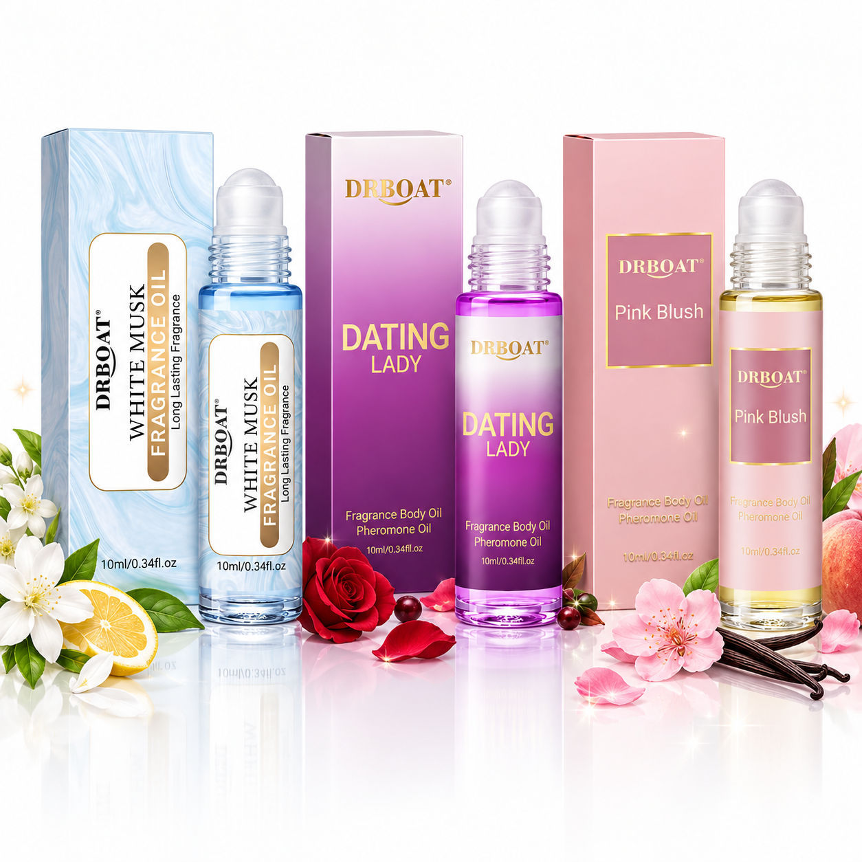 On Perfume & Fragrance Kota Bogor - 10mlの女性用ロールオンオイル香水。フローラルフルーティーなムスクの香りで、アルコール不使用、持続性の高いフレグランス。バレンタインデーや誕生日プレゼントに最適。