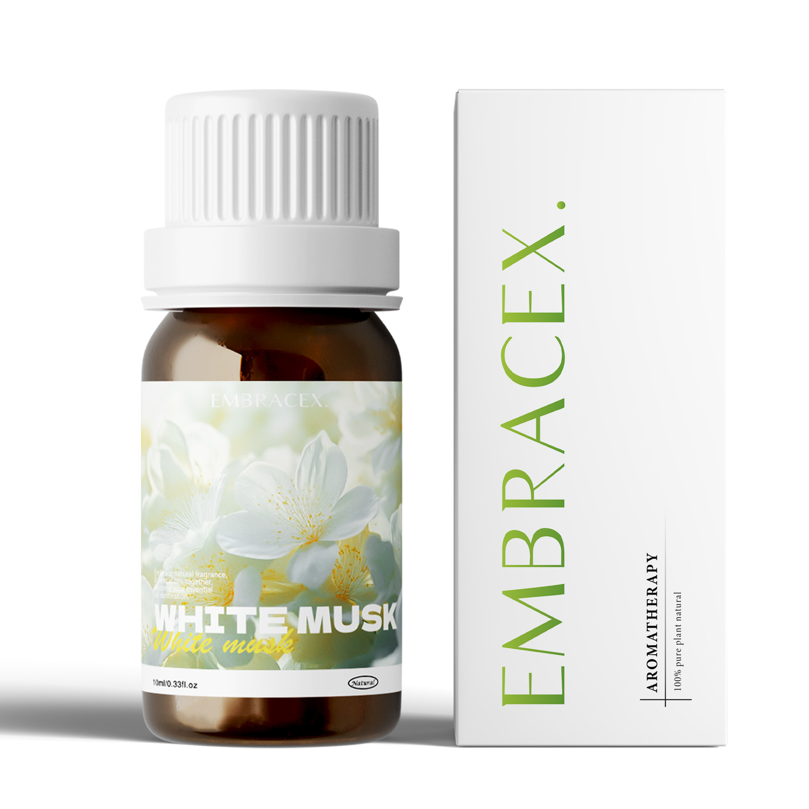 Musk White Oil - 10ml フレグランスオイル ホワイトムスク アロマオイル | スキンケアマッサージオイル