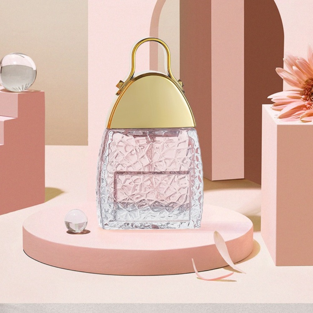 Fragrance Perfume Note - エレガントな花の香りの女性用香水、長時間持続する軽やかな香り、そして優美なボトル—持ち運びに便利なローズとジャスミンの香り