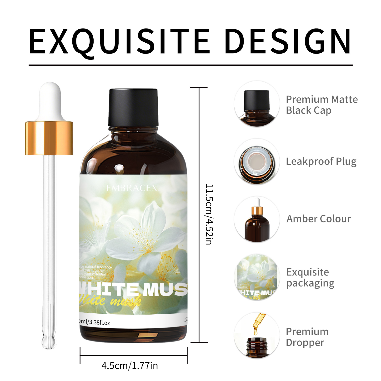 100ml ホワイトムスクフレグランスオイル ディフューザー - Musk White Oil のレビューと価格