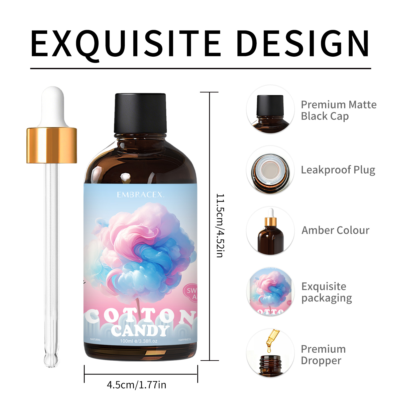 100ml コットンキャンディフレグランスオイル ディフュー - Perfume Fragrance Oils For Candles のレビューと価格