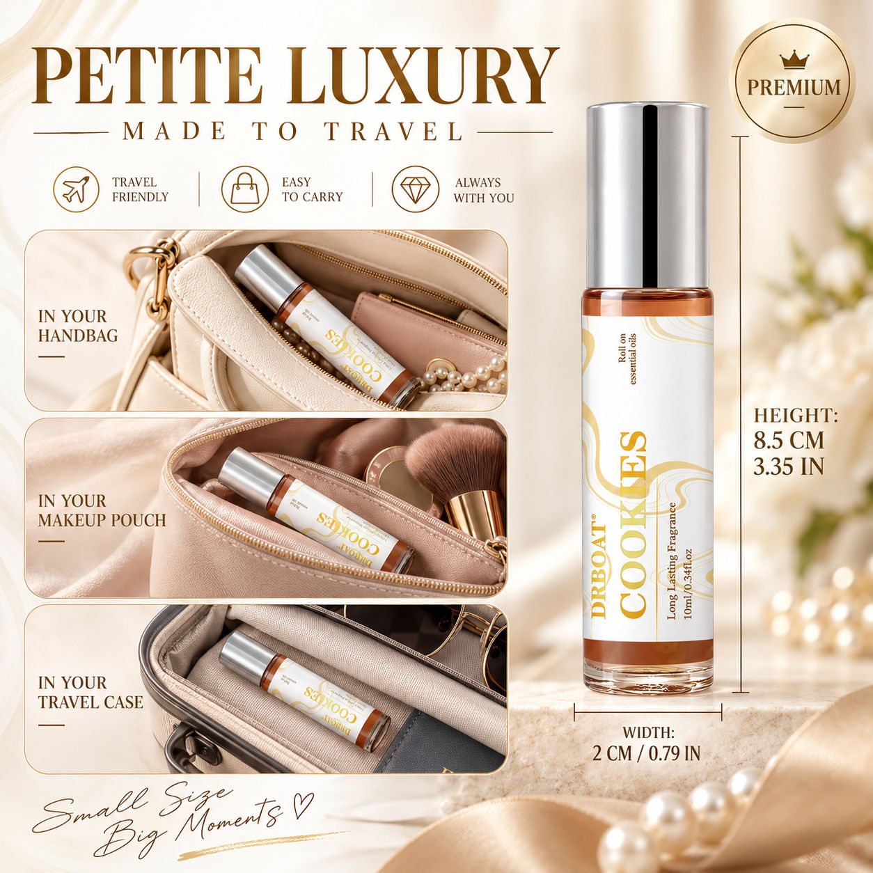 クッキーロールオン香水オイル（女性用）。甘い香りのフレグラン - On Perfume & Fragrance Kota Bogor のレビューと価格