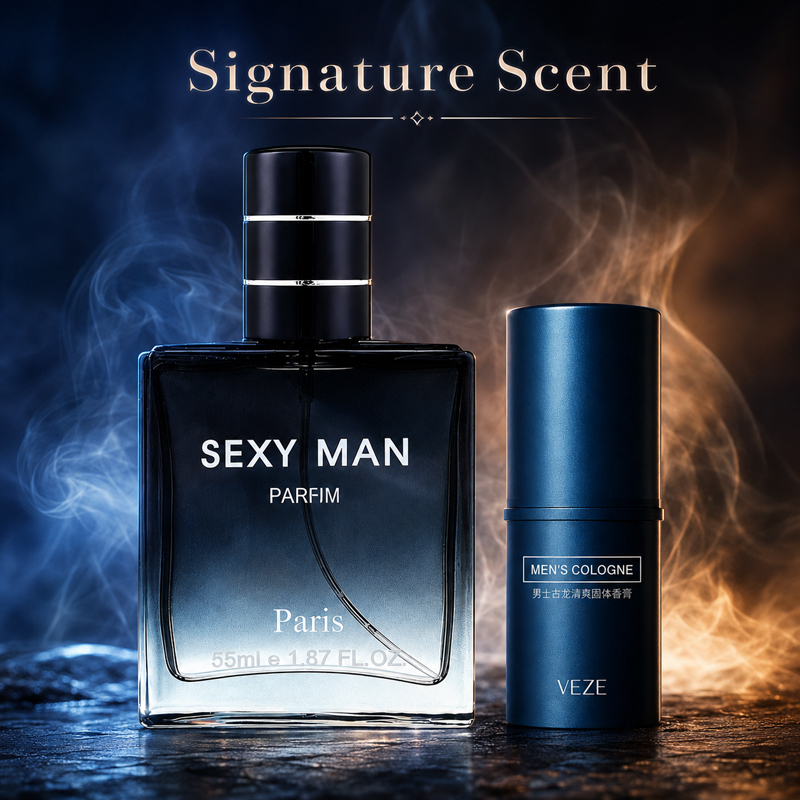 メンズ香水セット 2-in-1 スプレー＆ソリッドコロン 長 - Perfume Fragrance Long Lasting のレビューと価格