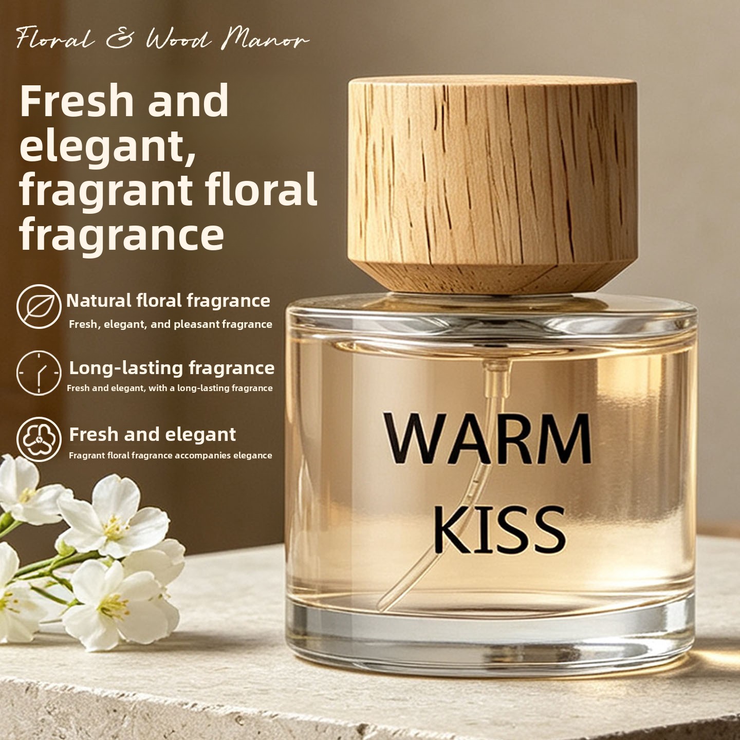 ウォームキス 女性用オードパルファム 木製キャップデザイン  - Fragrance Perfume Note のレビューと価格