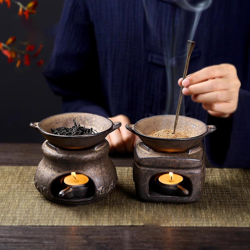 アロマセラピー アロマバーナー 3 in 1 粗陶器 ティー - Perfume Fragrance Oils For Candles のレビューと価格