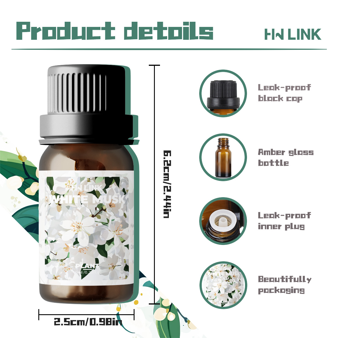 10ml ホワイトムスクフレグランスオイル 女性用 加湿器、 - Perfume Fragrance Oils For Candles のレビューと価格