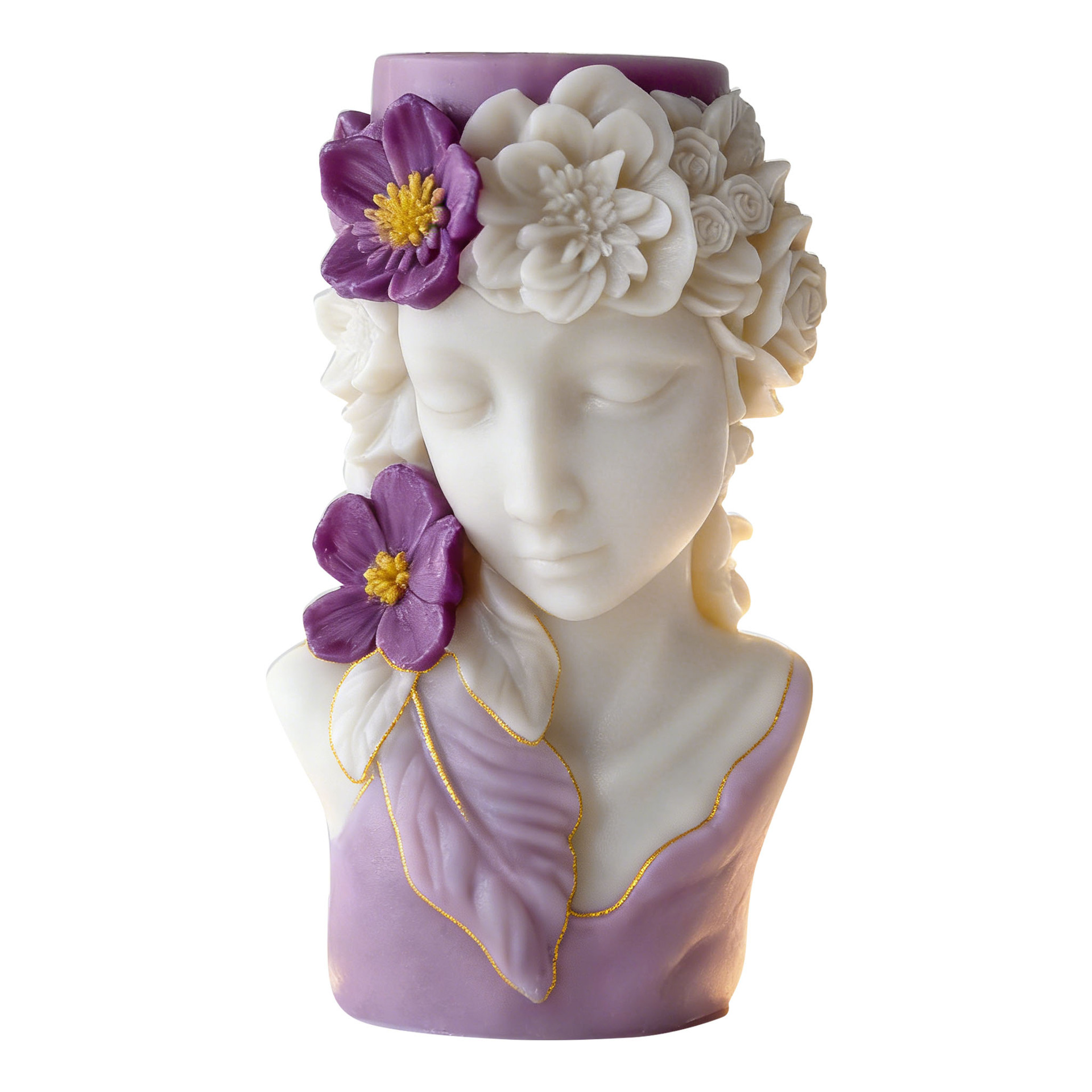 3D 花柄ポートレートレリーフキャンドルシリコンモールド D - Perfume Fragrance Oils For Candles のレビューと価格