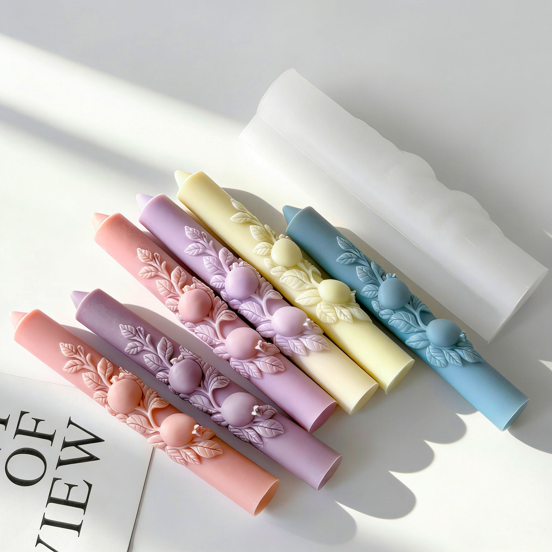 DIY ザクロ型 ロングロッド シリコンキャンドルモールド  - Perfume Fragrance Oils For Candles のレビューと価格