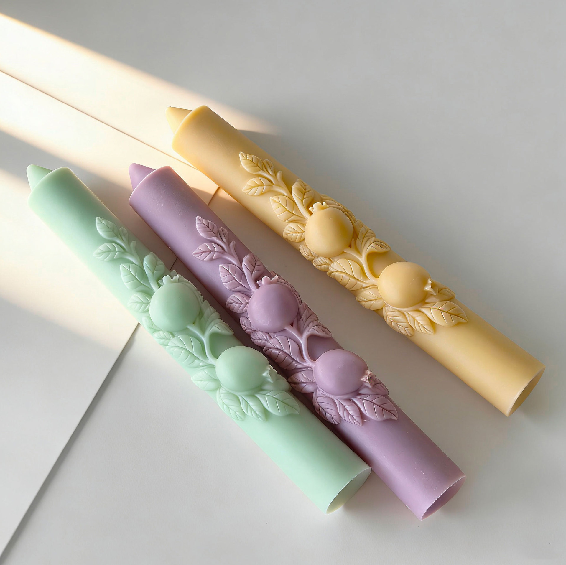 DIY ザクロ型 ロングロッド シリコンキャンドルモールド  - Perfume Fragrance Oils For Candles のレビューと価格