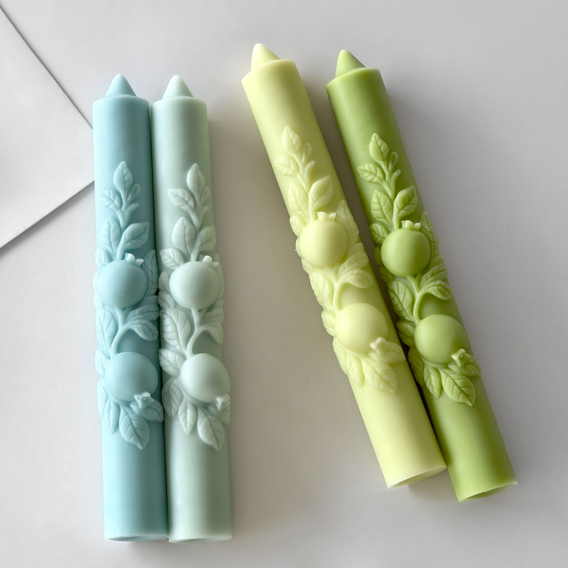 DIY ザクロ型 ロングロッド シリコンキャンドルモールド  - Perfume Fragrance Oils For Candles のレビューと価格